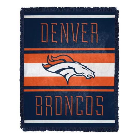 Northwest football Denver Broncos Nose Tackle Woven Blanket