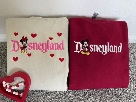 Couple Matching Disney Sweatshirt, Sweethearts Nite Sweater, Disney valentines couple  sweatshirt, sweethearts nite matching couple sweater
