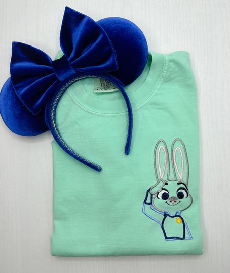 Judy Embroidered Sweatshirt | Disney Animal Kingdom Shirt | Disneyland Embroidered Sweatshirt