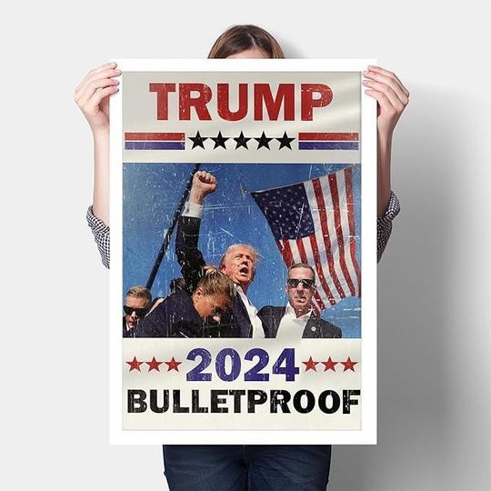 Donald Trump Poster  Keep Fighting Fist Pump Poster