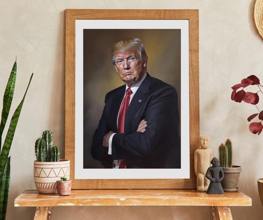 President Donald Trump Artwork Print Poster Print Canvas Print