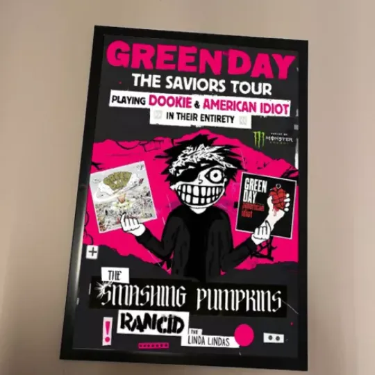 Green Day the Saviors 2024 N America Tour Poster, Home Decor, Wall Decor