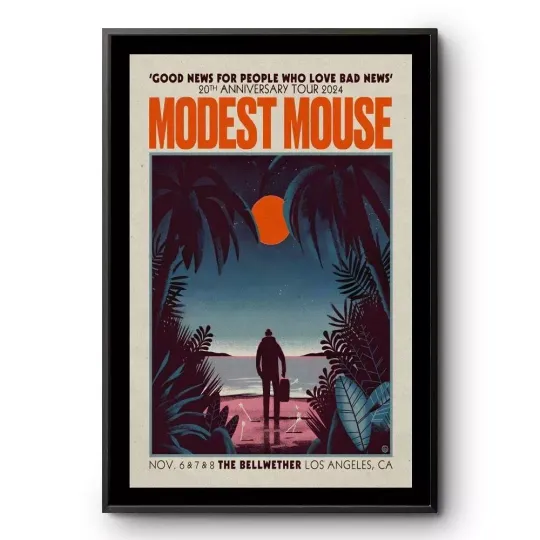Modest Mouse The Bellwether Los Angeles, Ca Nov 6-8 2024 Tour Poster
