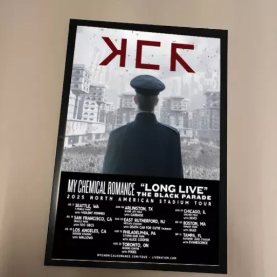 My Chemical Romance The Black Parade North American Stadium Tour 2024 Poster