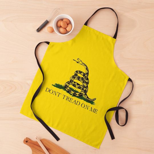 Gadsden flag Don't tread on me Libertarian 2nd amendment 2A yellow flag HD HIGH QUALITY ONLINE STORE Apron