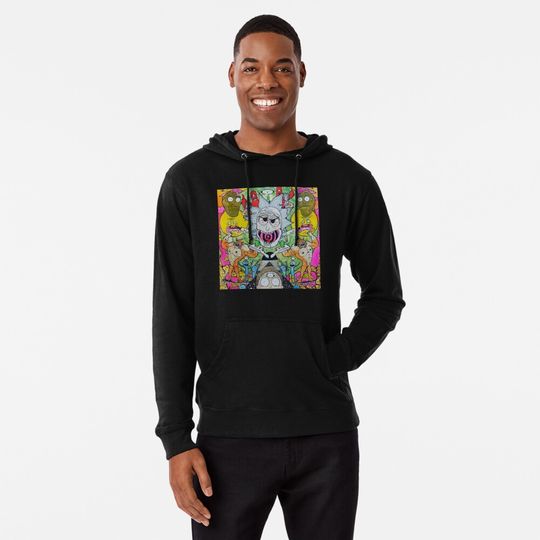 Crazy Fan Art Of Rick And Rickandmorty Lightweight Hoodie