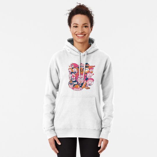 Rick and Rickandmorty Collage Pullover Hoodie