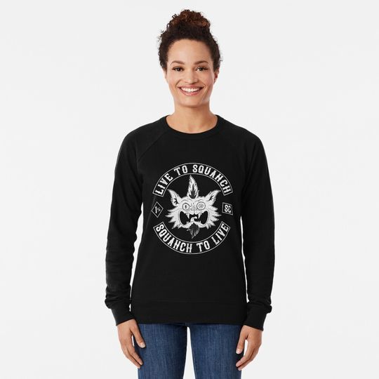 Squanch Club, one color Lightweight Sweatshirt