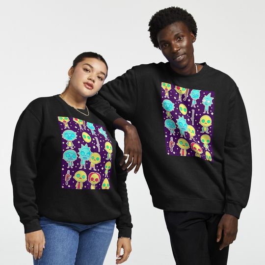 rick and Rickandmorty halloween pumpkins Pullover Sweatshirt
