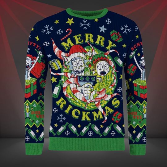 Rick and Rickandmorty: Merry Rickmas Christmas Sweater