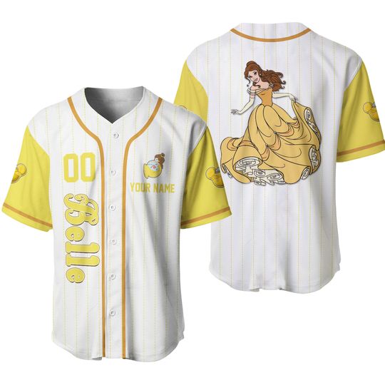 Summer New Disney Belle Princess Baseball Jersey