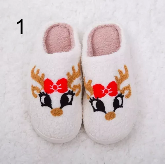 Christmas slippers home for winter Zapatillas de navida de invierno see details