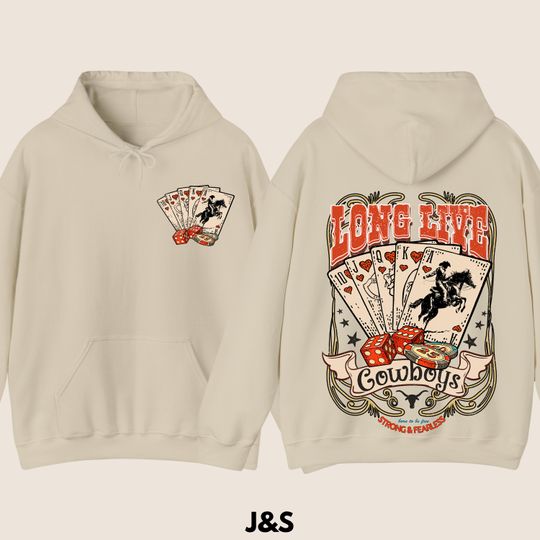 Long Live Cowboy Hoodie, Vintage 90s Graphic Western Hoodie, Retro Rodeo Hoodie, Rodeo Oversize Cowboy Hoodie, Wild West Gift, Cool Gift