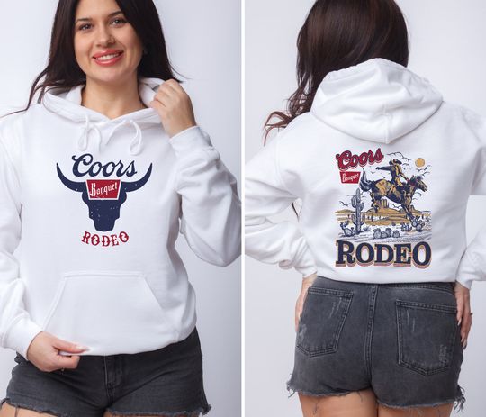 Unisex Heavy  Hooded Sweatshirt, CCOORS Western Cowboy Sweatshirt, Vintage Western Sweater, Retro CCOORS  Colors, Rodeo Oversize Cowboy Hoodie