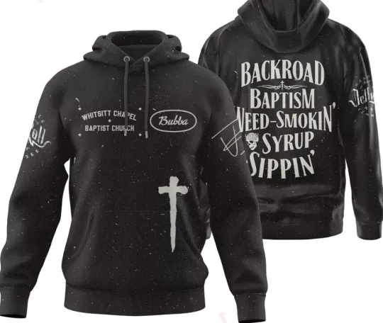 Jelly Roll Backroad Baptism Tour Hoodie 3D