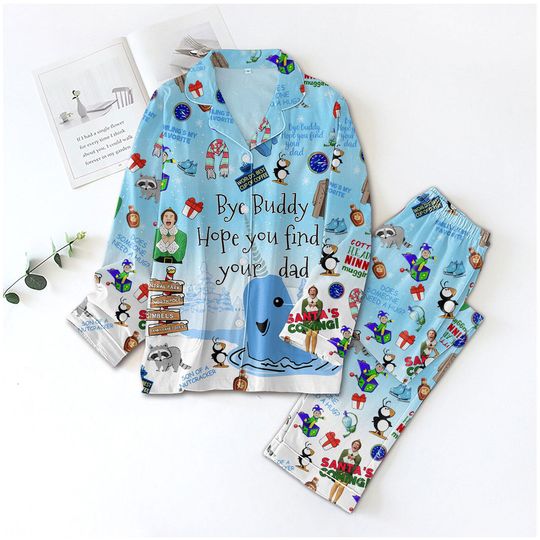 Christmas Buddy The Elf Pajamas Set, Funny Christmas Movie Women Pajamas, Bye Buddy Elf Matching Shirt, Movie Holiday Pjs, Gift For Her