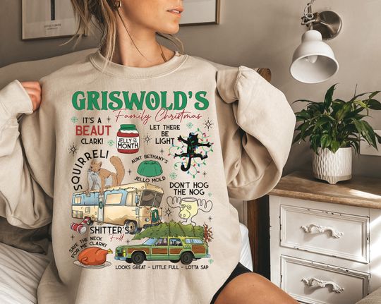 Griswold Christmas Sweatshirt, Griswold Co Sweater, Christmas Tree Farm Shirt, Family Vacation Match, National Lampoon's Christmas Vacation