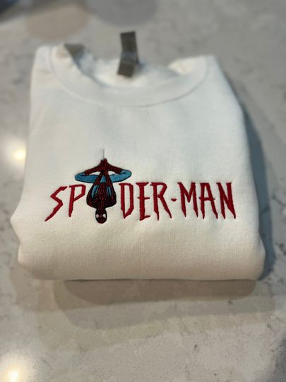 Spiderman Crewneck, Spiderman Sweatshirt, Spiderman embroidered sweatshirt, Vintage sweatshirts, No Way home sweatshirt, Birthday