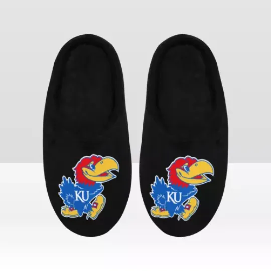 Kansas Jayhawks Slippers | Christmas Gift | Cozy Slippers