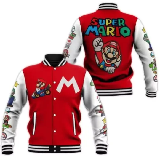 Christmas Jacket, Disney Goofy Baseball Jacket, Goofy Dog Racing Jacket