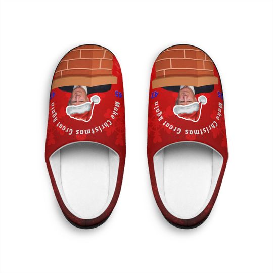 Men's Donald Trump Slippers - Make Christmas Great Again