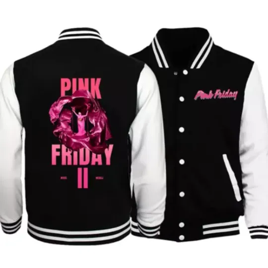 Nicki Minaj Alternative Cover Pink Friday 2 Album Gag City Merch Baseball Jacket