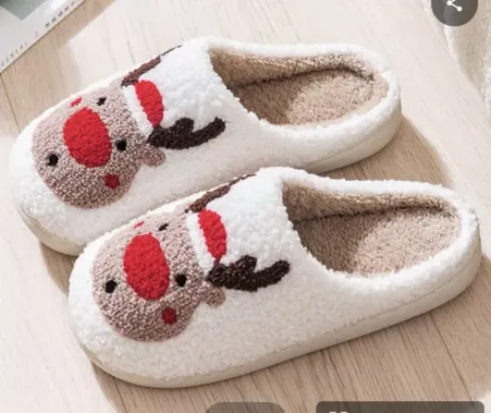 Christmas Reindeer Slippers