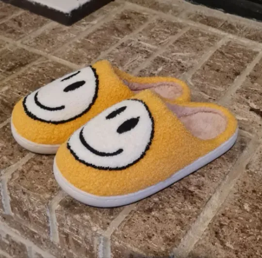 Slipper's Emoji Happy Face, Woman's Christmas Gift