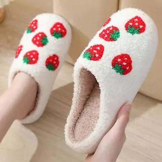 Slippers for women Cute and Comfy 'Strawberry'' Christmas gifts Indoor