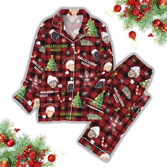 Griswold You Serious Clark Christmas Pajamas Set, National Lampoon's Christmas Vacation Shirt, Funny Xmas Pajamas, Xmas Gift For Family
