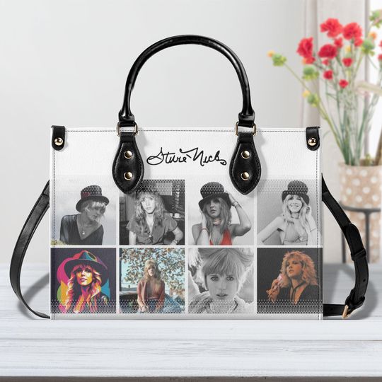 Stevie Nicks Christmas Handbag, Shoulder Bag, Crossbody Bag, Top Handle Bag, Vintage Style