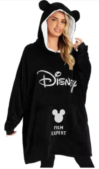 Disney TeenagersHoodies, Mickey Mouse Blanket Hoodie, Minnie and Mickey One Size