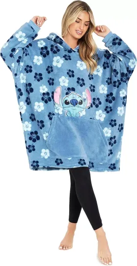 Disney Hoodie Blanket, Sherpa Fleece Oversized Hoodie, Eeyore Stitch Gifts