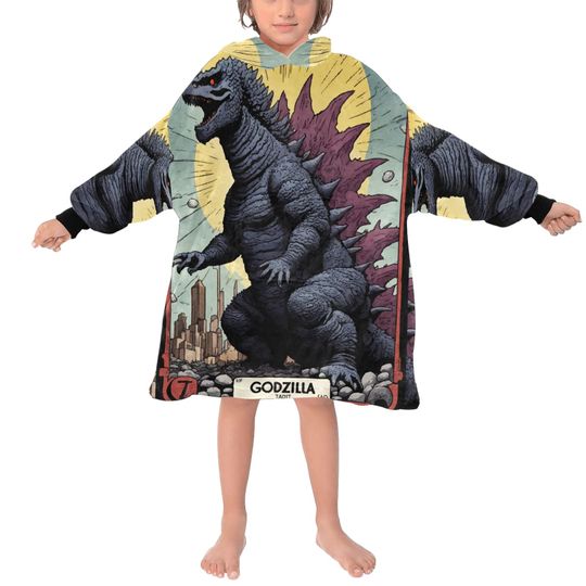 Blanket Hoodie god zilla Gojira Kaiju