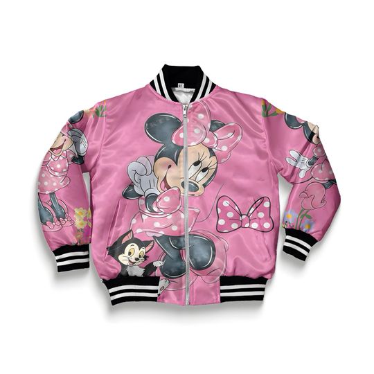 mouse flower jacket Bomber coat jacket