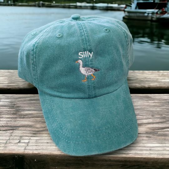 Embroidered Silly Goose Cap - Vintage Humorous Baseball Hat - Mom Dad Wildlife Baseball Cap - Outdoor Animal Lover Camping Hat