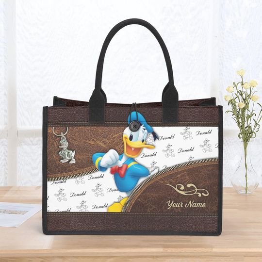 Donald Duck Canvas Totes Bag, Donald Duck Canvas Bag, Donald Duck Woman Handbag, Donald Duck Lover's Bag