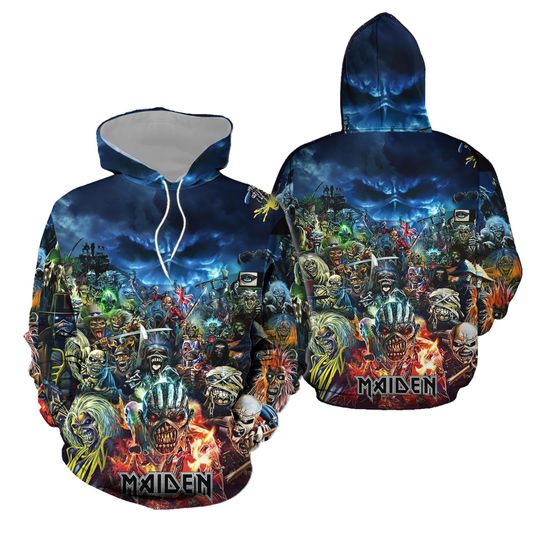 Iron Maiden 3D Print Casual Unisex Hoodie