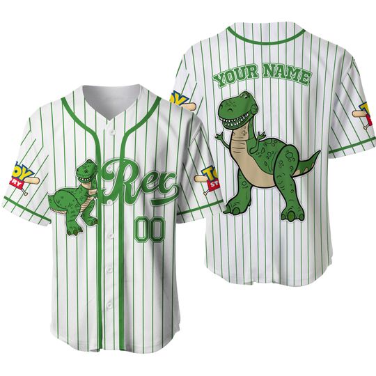 Custom Disney Toy Story Rex Baseball, Custom Kids Youth Adult Disney Baseball