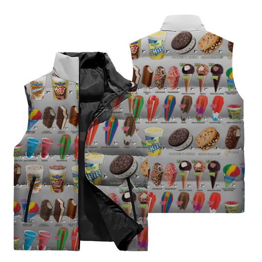 Ice-cream Sleeveless Jacket | Casual Winter Clothing | Gift Idea