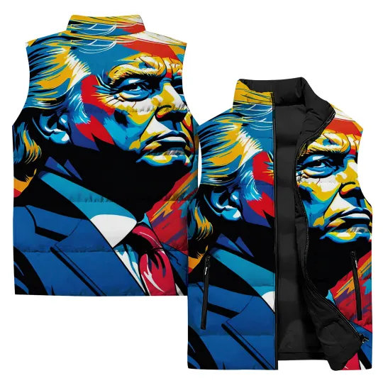 Trump Sleeveless Jacket | Casual Winter Clothing | Gift Idea