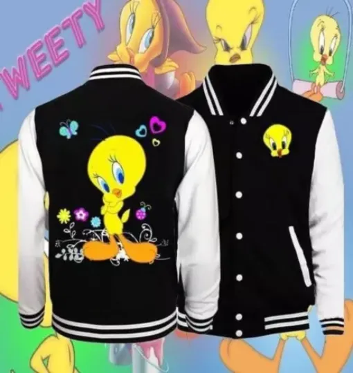 We Are Never Too Old For Tweety Bird Baseball Jacket, Cartoon Jacket