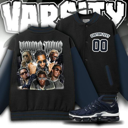 Discover Young Head Retro Varsity Jacket