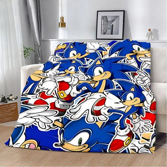 Hot Game The Hedgehogs Printed Blanket Picnic Blankets Warm Blanket
