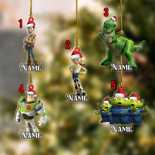 Personalized Toy Story Christmas Ornament, Toy Story Ornament, Buzz Lightyear Ornament, Christmas Ornament, Kids Christmas Gift 2024