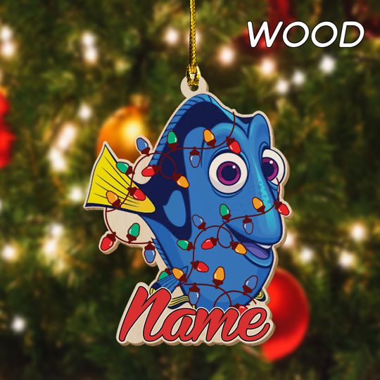 Personalized Disney Finding Dory Christmas Ornament, Fining Nemo Character Christmas Tree Ornament,Disney Christmas Gift 2024