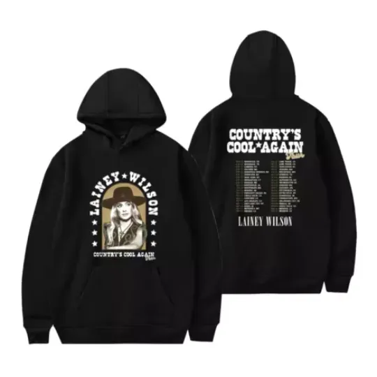 Lainey Wilson 2024 Cool Again World Tour Double-Sided Hoodie