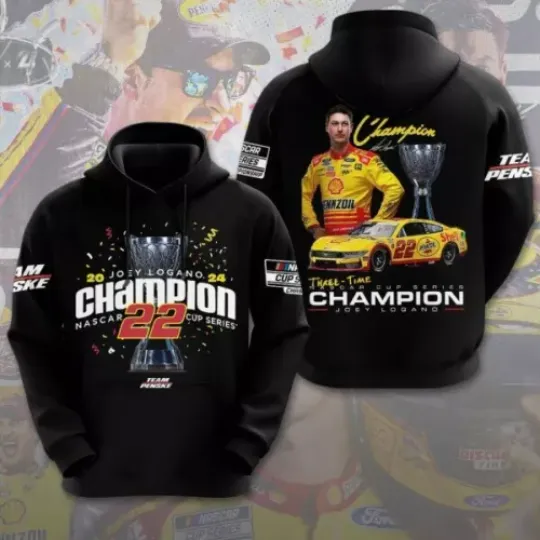 Joey Logano 3D Apparel Hoodie