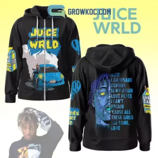 Juice WRLD Legend Never Die 3D Zip Hoodie