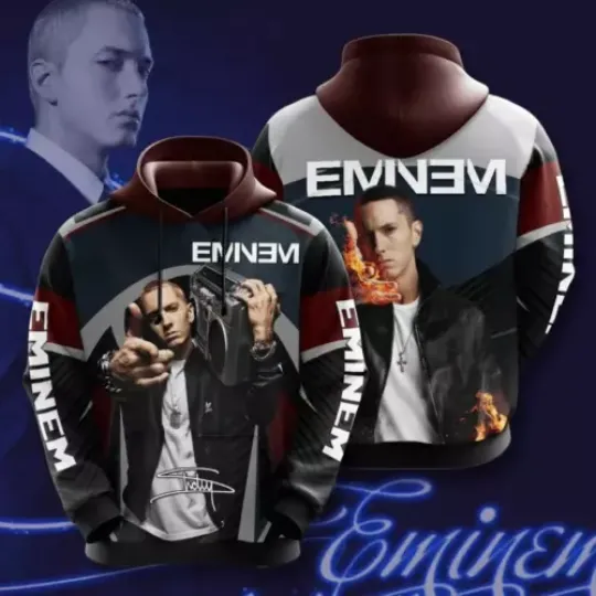 Eminem Rapper Men, Women 3D Printed Lightweight Hoodie